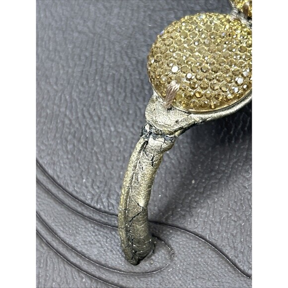 Fitflop Sandals Petra Womens Sz 11 Brown Metallic Gold Toe Post Embellished READ - Picture 11 of 11